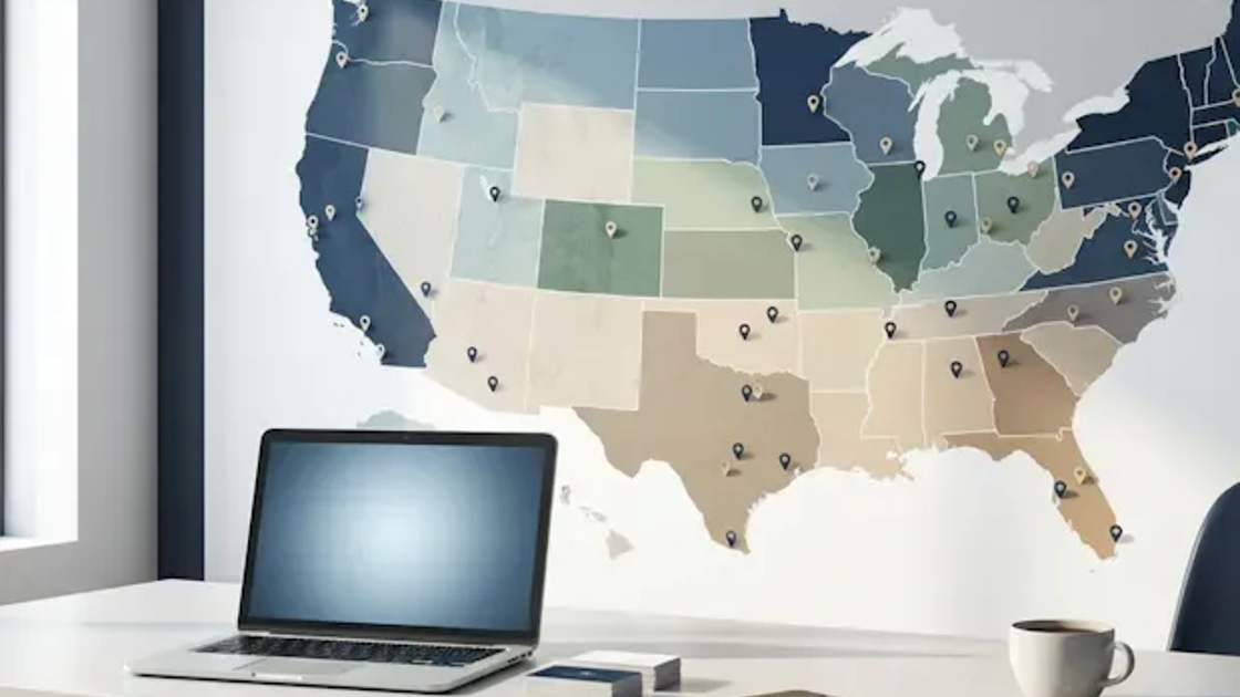 A Salesforce lead record routing into a round robin queue split by territory, cycling between sales reps
