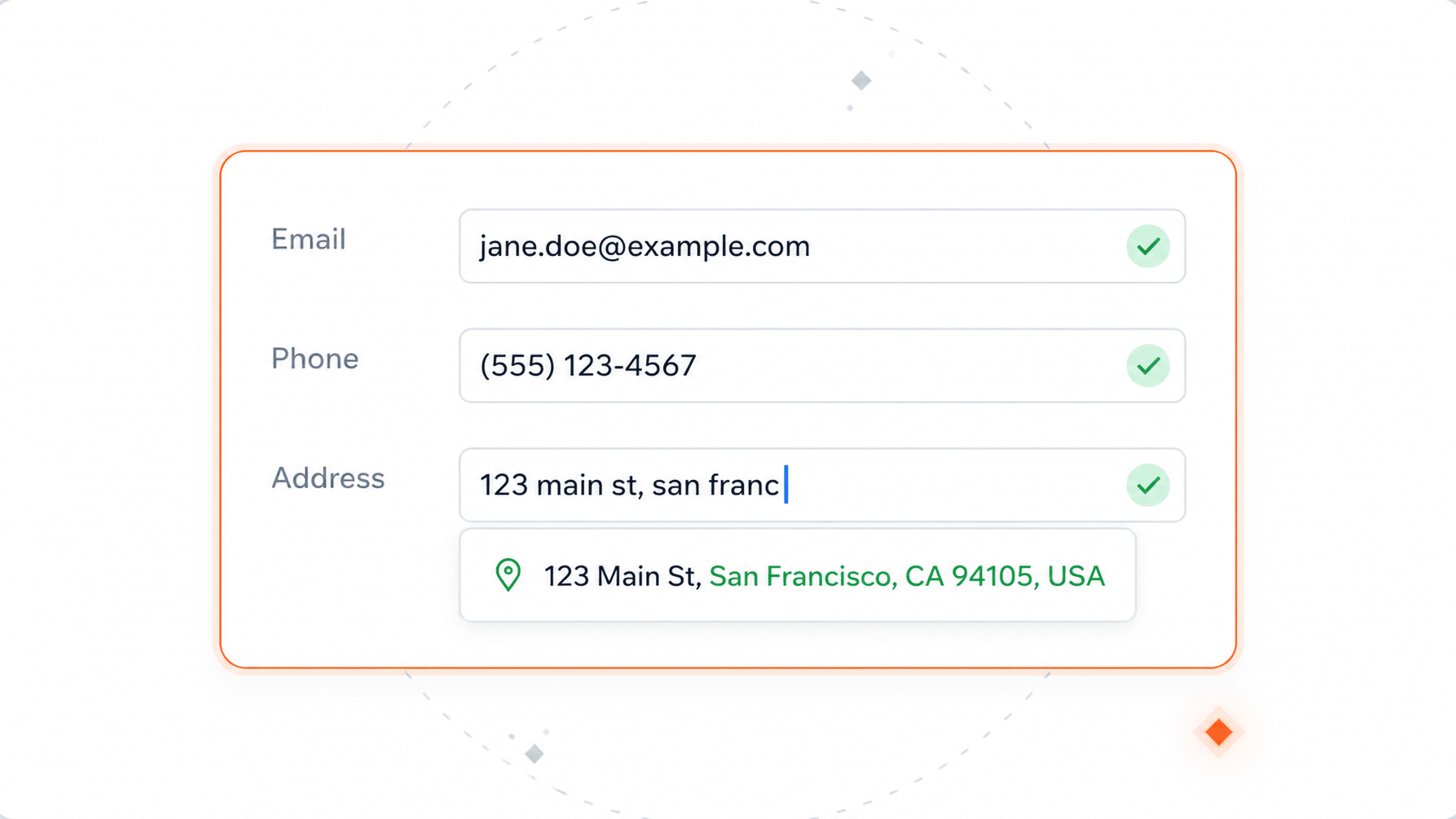 Direct action configuration screen, listing actions per object and trigger.