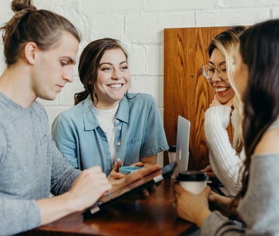 Customer-centric process during team meeting. Photo by Brooke Cagle on Unsplash