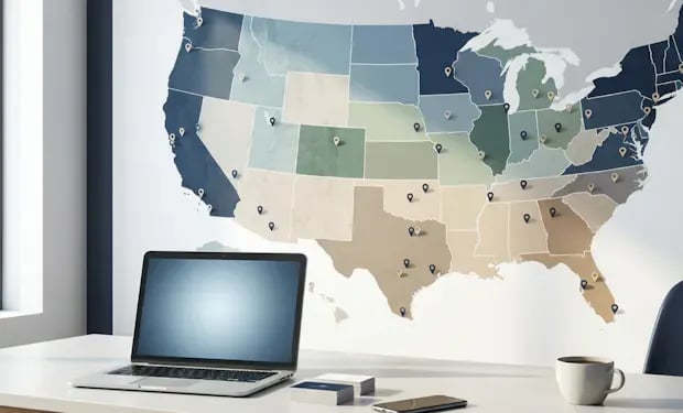 A Salesforce lead record routing into a round robin queue split by territory, cycling between sales reps